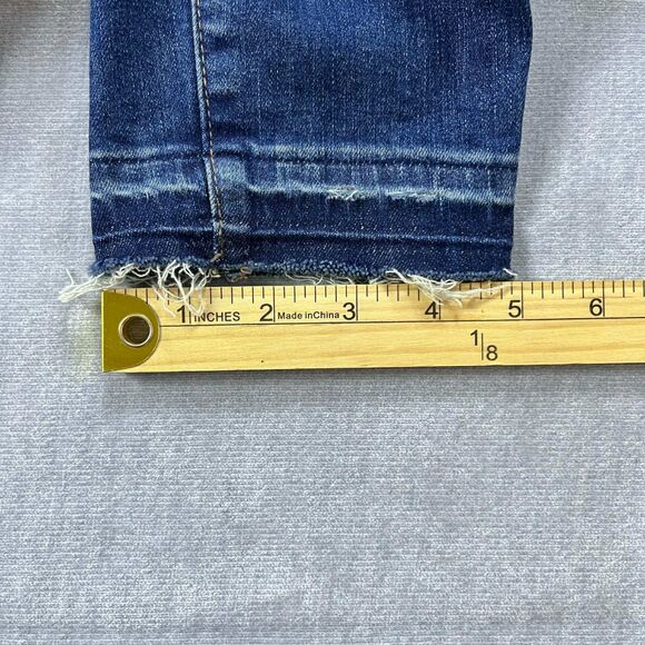Madewell Jeans Women 26 High Rise Skinny Button Fly Raw Hem Distressed - Picture 8 of 8
